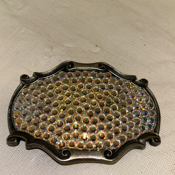 Vintage TRES FLORES RHINESTONE BELT BUCKLES.. - Picture 2 of 6